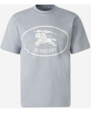 Burberry Cotton T-Shirt - Blue
