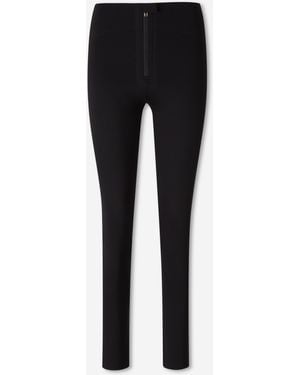 Alaïa Technical Leggings With Logo - Black