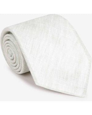 Santa Eulalia Mottled Motif Tie - White