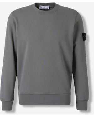 Stone Island Sweatshirt Col Rond - Gris