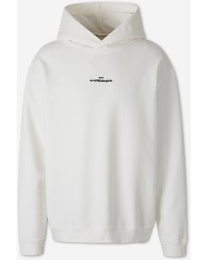 Maison Margiela Logo Hoodie - White