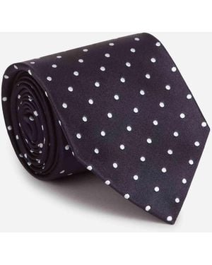Tom Ford Cravatta A Pois - Blu