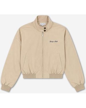 Sporty & Rich Reversible Bomber Jacket - Natural