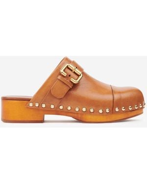 Chloé Jeannette Clogs - Braun