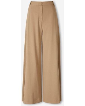 Jonathan Simkhai Wide Pleated Trousers - Natural