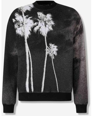 Palm Angels Sweat-Shirt Col Rond - Noir