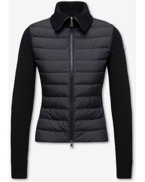Moncler Giacca Imbottita Di Alta Qualità Con Maniche - Blu