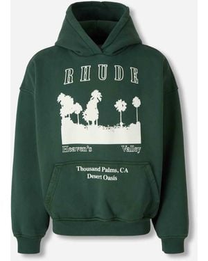 Rhude Kapuzensweatshirt - Grün