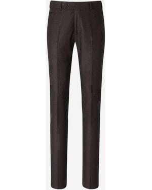 Santa Eulalia Wool Pleated Pants - Black