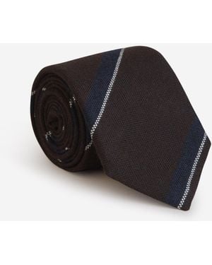 Santa Eulalia Plain Silk Tie - Black