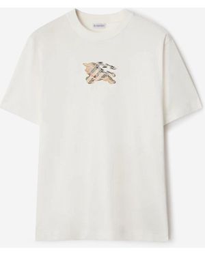 Burberry T-Shirt Logo Cotone - Bianco
