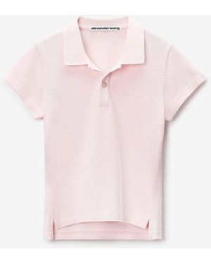 Alexander Wang Cotton Polo Shirt - Pink