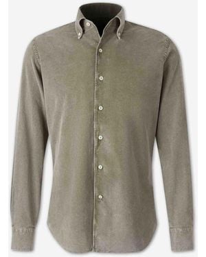 Santa Eulalia Cotton Corduroy Shirt - Green