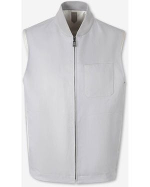 Canali Reversible Vest - White
