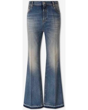Amiri Flared Cotton Jeans - Blue