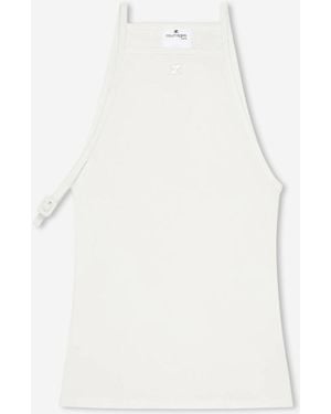 Courreges Top Canalé Bucle 90's - White