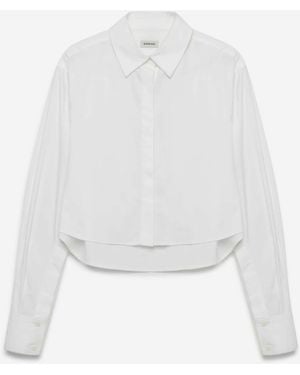 Jonathan Simkhai Renata Cropped Shirt - White