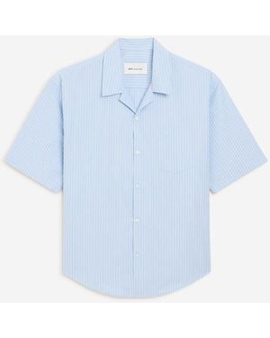 Ami Paris Boxy Sleeve Shirt Size - Blue