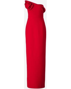 Roland Mouret Maxi Flower Dress - Red