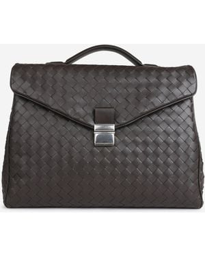Bottega Veneta Leather Shoulder Bag Archivist - Black