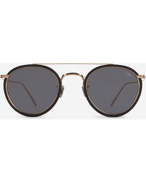 Eyevan 7285 Round Sunglasses - Grey
