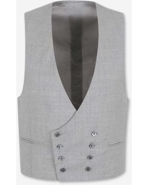 Santa Eulalia Classic Crossed Vest - Gray