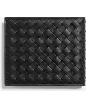 Bottega Veneta Portefeuille Intrecciato Fino - Noir