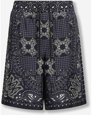 Amiri Bermudas Ma Check - Gris
