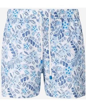 Santa Eulalia Maillot De Bain À Motif Floral - Bleu