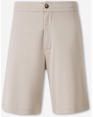 Herno Cotton Knit Shorts - White