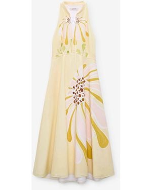 Dorothee Schumacher Floral Midi Dress - Metallic