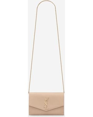 Saint Laurent Bolso Cartera Pochette - Blanco