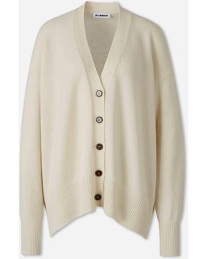 Jil Sander Cashmere Cardigan - White