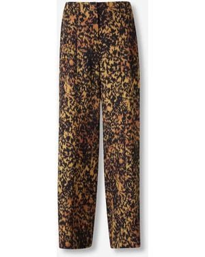Ulla Johnson Pantaloni Larghi Leopardo - Multicolore