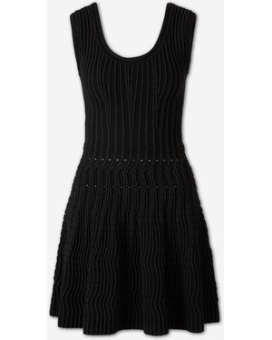 Alaïa Mini Knit Dress - Black