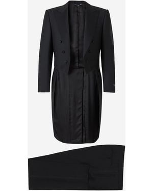 Canali Trousers And Vest Tailcoat - Black