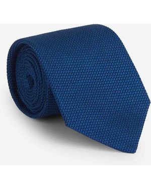Bigi por Santa Eulalia Interlaced Silk Tie - Blue