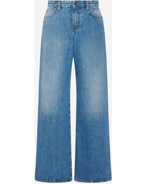 The Row Wide Leg Eglitta Jeans - Blue