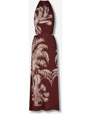 Johanna Ortiz Winter Charm Midi Dress - Purple