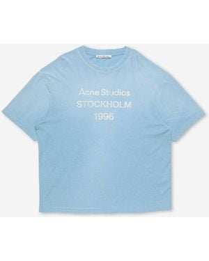 Acne Studios Logo T-Shirt - Blue
