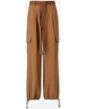 Silvia Tcherassi Pantalons Cargo Darnell - Marron