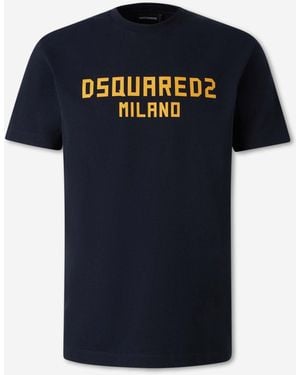DSquared² Logo T-Shirt - Blue
