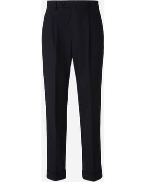 Berwich Pantaloni Di Cotone Formali - Blu