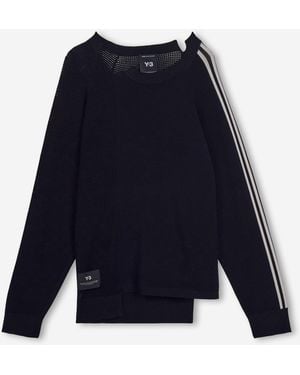 Y-3 Pull En Maille - Bleu