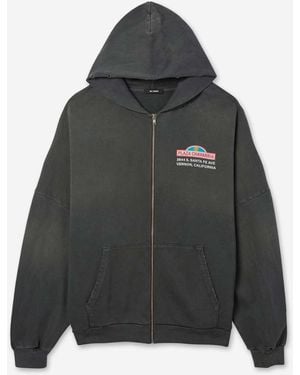 Willy Chavarria Zip-Up Hoodie - Grey