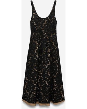 Dorothee Schumacher Vestido Midi Lacy Dream - Negro