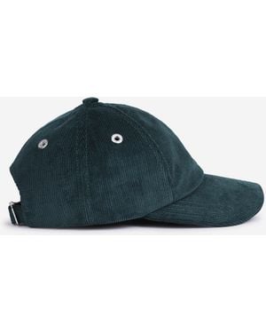 Ami Paris Corduroy Logo Cap - Blue