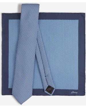 Brioni Krawattentasche - Blau