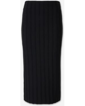 Cult Gaia Marline Midi Skirt - Black