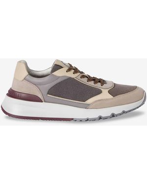 Brunello Cucinelli Nubuck Suede Sports Shoes - White